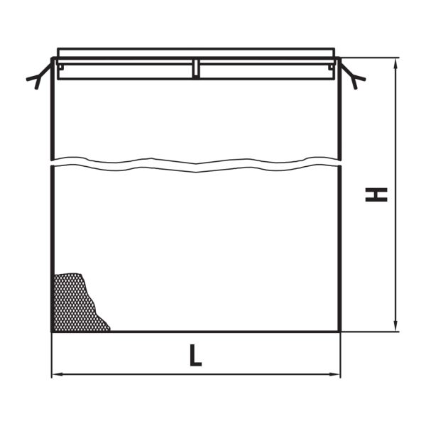 LAUFEN SHOWER PROGRAMME Inštalačný rám s drôteným košom pre inštaláciu do sokla, pre vaňovú 4-otvorovú batériu, 420x450 mm, , WI107932100000