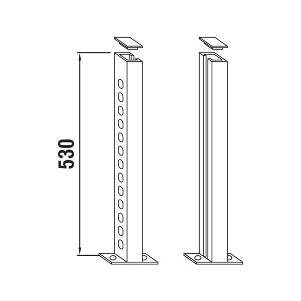 LAUFEN SHOWER PROGRAMME Inštalačné podpery, WI107950100000