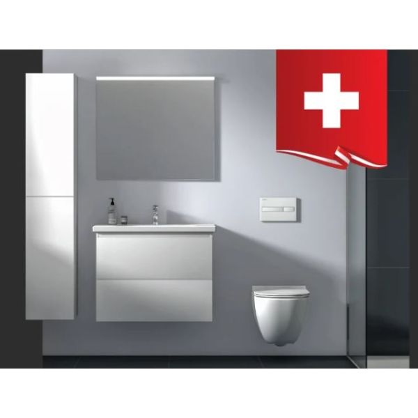 LAUFEN BASAL RIMLESS WC závesné 53x36 cm,  + WC sedadlo Slow-closing, H866E100000001