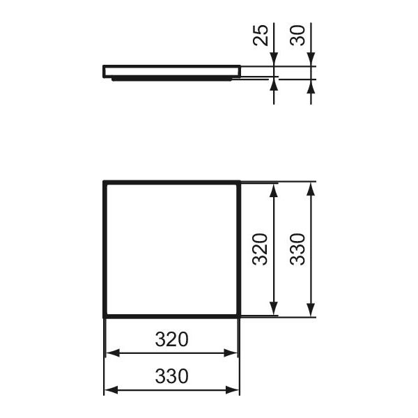 SOLOS Pohyblivá polička na umývadlovú vaničku, solid surface, T556301