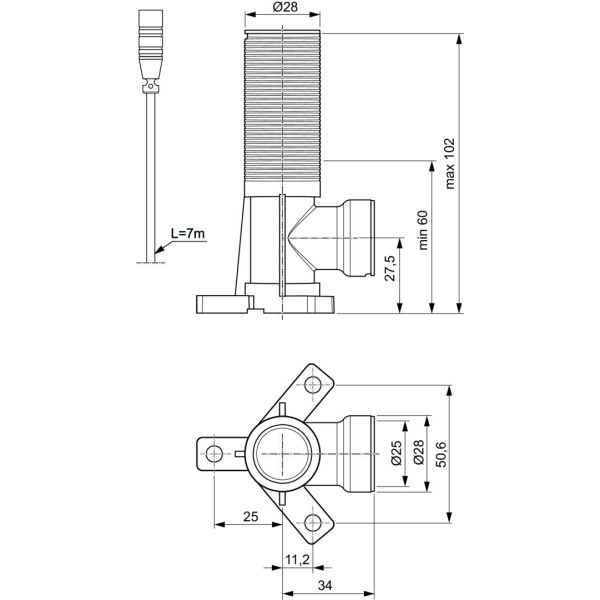 Univerzálny podomietkový diel1 pre svetlo, A1070NU