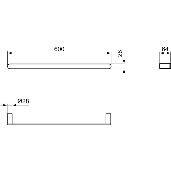 CONCA Madlo  na ručník okrúhly 60 cm, T4499A5
