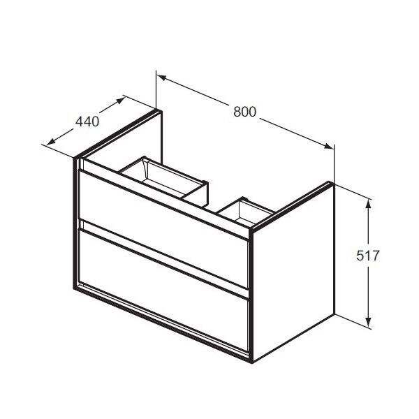 Connect Air skrinka pod umývadlo 80 cm, R0474NE