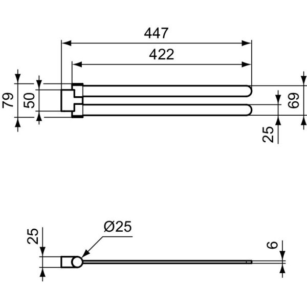 CONCA Madlo  na ručník dvojitý okrúhly 45 cm, T5396A5