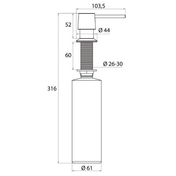 EMCO System2 dávkovač saponátu, 352100120