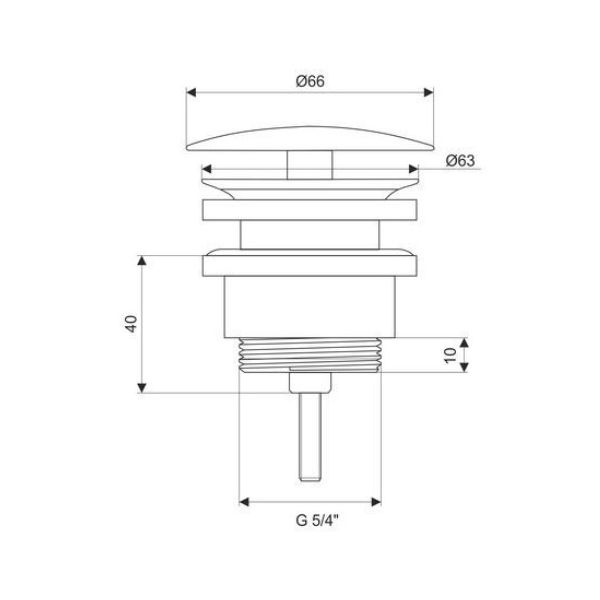 Univ neuzatvárateľná odpadová garnitúra, CH06