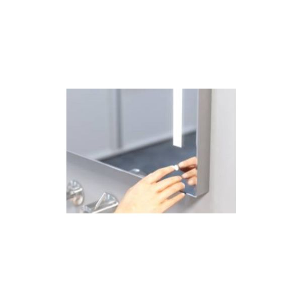 ZRKADLO 160x80 cm, s osvetlením, stmievateľný vypínač na zrkadle doplnok 5, farba svetla Cold White P16080