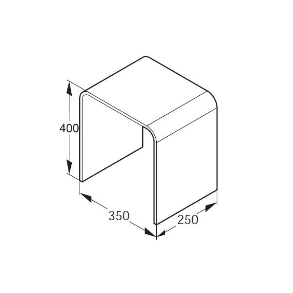 HUPPE Stolička do sprchy, biela matná, 493005
