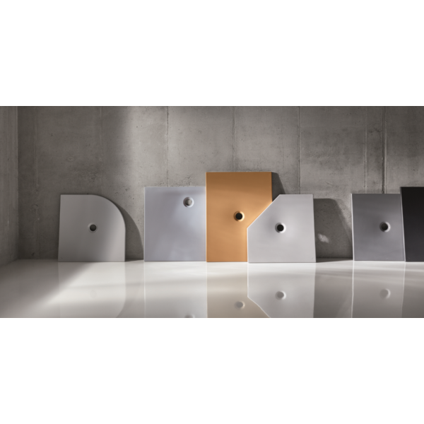 BetteFloor Side sprchová vanička z glazovanej titánovej ocele 1200x900x30 mm, Biela, 3380-000T1