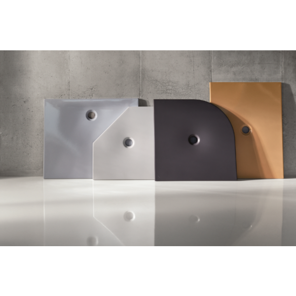 BetteFloor Side sprchová vanička z glazovanej titánovej ocele 1200x900x30 mm, Biela, 3380-000T1