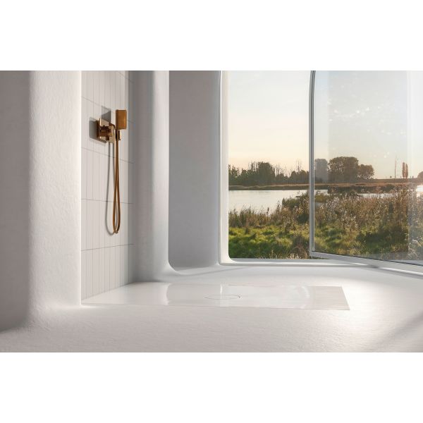 BetteAir sprchová vanička z glazovanej titánovej ocele 900x900x10 mm, Biela, 7350-000T2