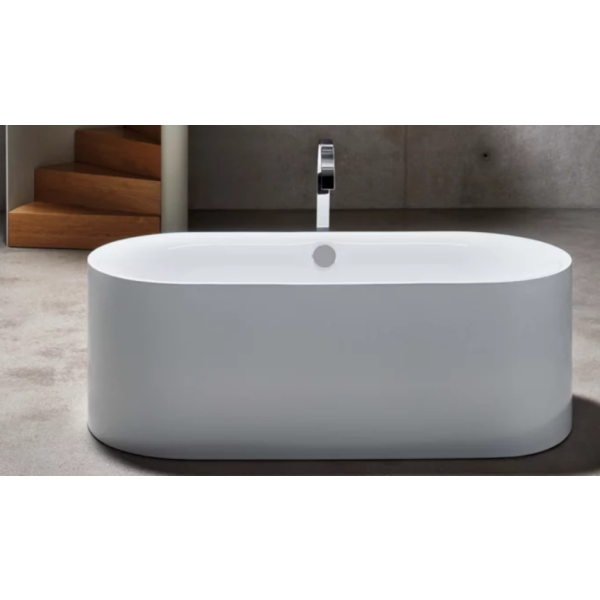 BetteLux Oval Silhouette voľne stojaca vaňa z glazovanej titánovej ocele 1800x800x575 mm, Biela, 3466-000CFXXS