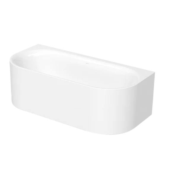 BetteLux Oval I Silhouette voľne stojaca vaňa k stene z glazovanej titánovej ocele s povrchovou úpravou GlazePlus 1800x850x575 mm, Biela, 3416-000CWVVS,PLUS