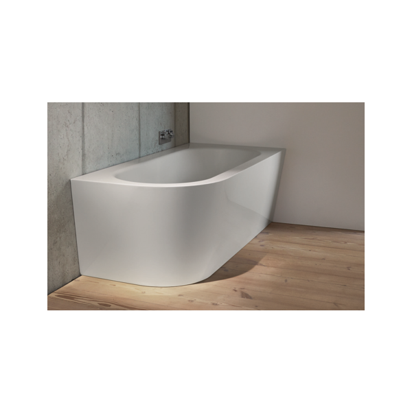 BetteStarlet V Silhouette voľne stojaca vaňa k stene z glazovanej titánovej ocele 1850x850x575 mm, Biela, 6700-000CELVK