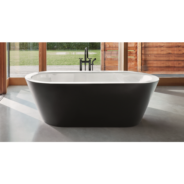 BetteStarlet Oval Silhouette voľne stojaca vaňa z glazovanej titánovej ocele 1850x850x575 mm, Biela, 2740-000CFXXK