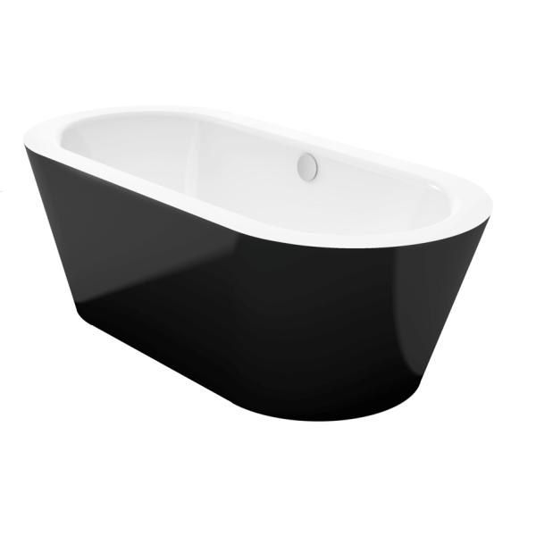 BetteStarlet Oval Silhouette voľne stojaca vaňa z glazovanej titánovej ocele s povrchovou úpravou GlazePlus 1850x850x575 mm, Biela, 2740-000CFXXK,PLUS