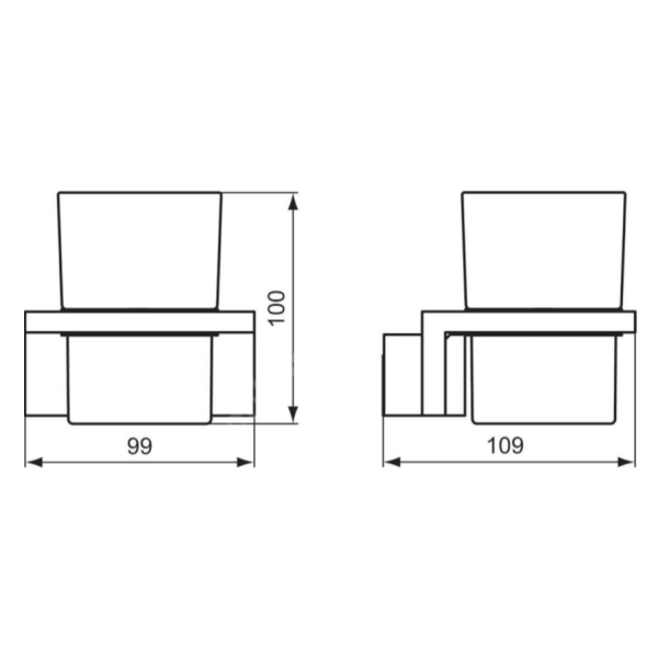 STRADA Pohár so závesným držiakom, A9197
