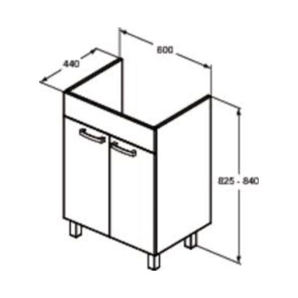 TEMPO skrinka 61x45 cm, E3239OS