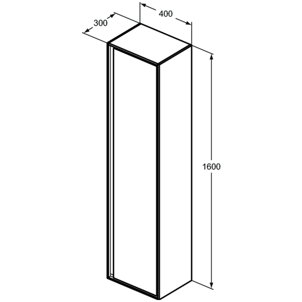 CONNECT AIR Skrinka vysoká 160x40x30 cm, E0832B2
