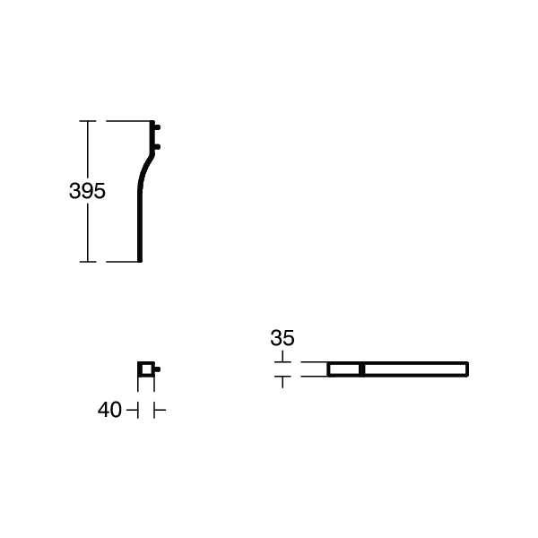 ADAPTO Držiak na ručník Onda, U8425AA