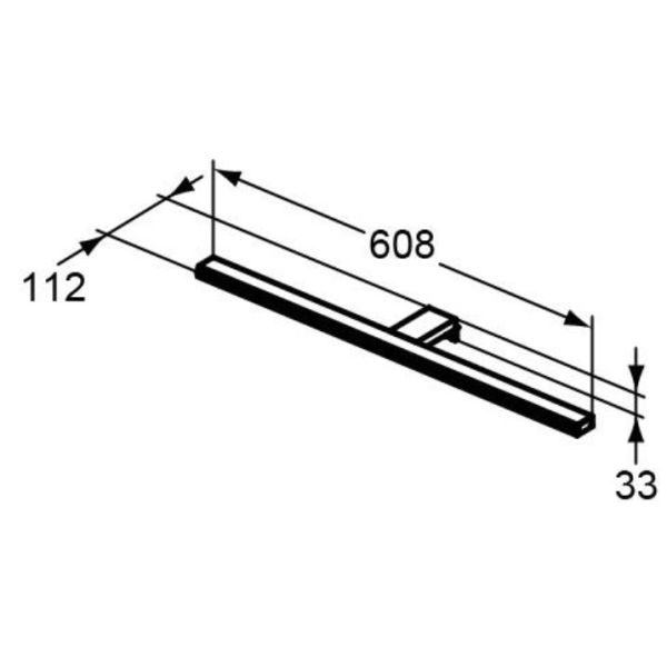 MIRROR & LIGHT PANDORA 608mm LED osvetlenie, T322967