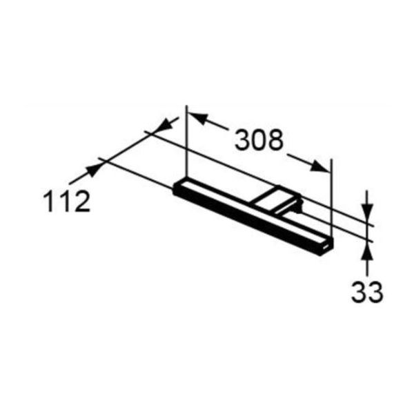 MIRROR & LIGHT PANDORA 308mm LED osvetlenie, T320967