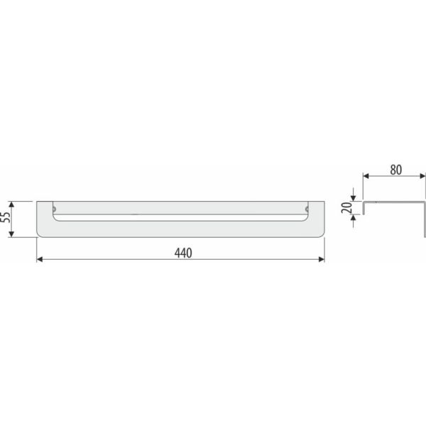 FOX Držiak na uterák 44 cm, BH-4.2/SP
