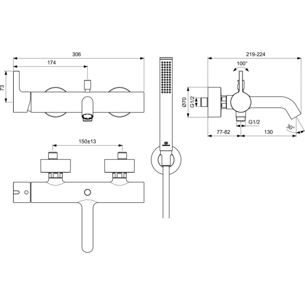 Joy Vaňová batéria nástenná s príslušenstvom, BC787A5