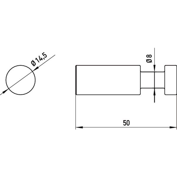 FLOW/ POLO Háčik 3,5 cm, 077500100
