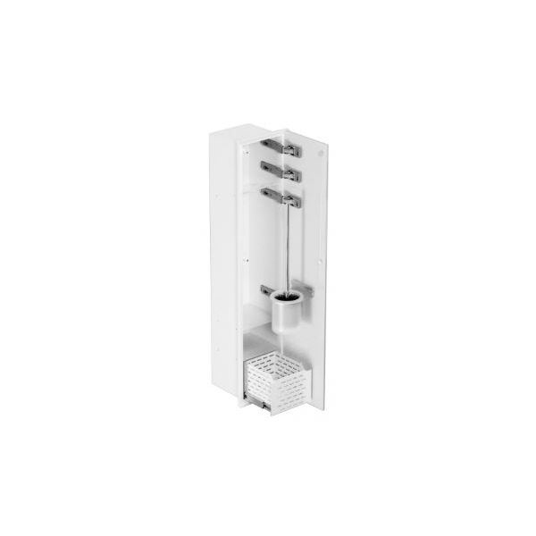 KOŠÍK Vysuvný pre vstavené WC moduly, Biely, KWWC.LWH