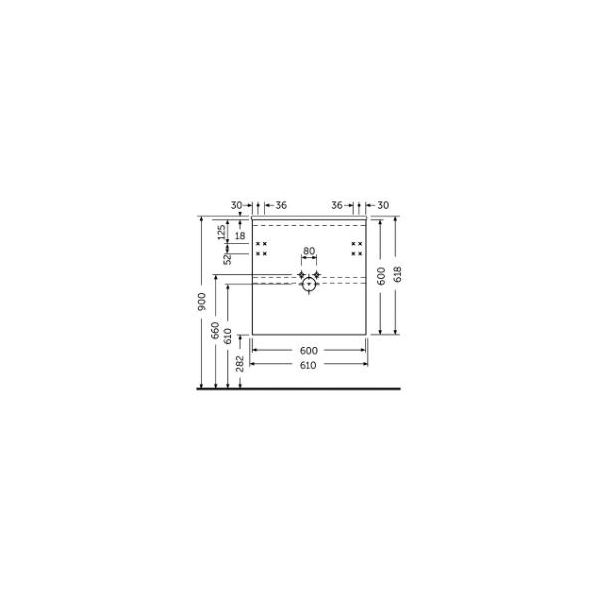 RAK JOY Skrinka 60x46 cm pre umývadlo Joy, JOYWH060PWH
