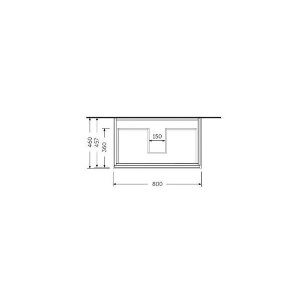 RAK JOY Skrinka 80x46 cm pre umývadlo Joy, JOYWH080PWH