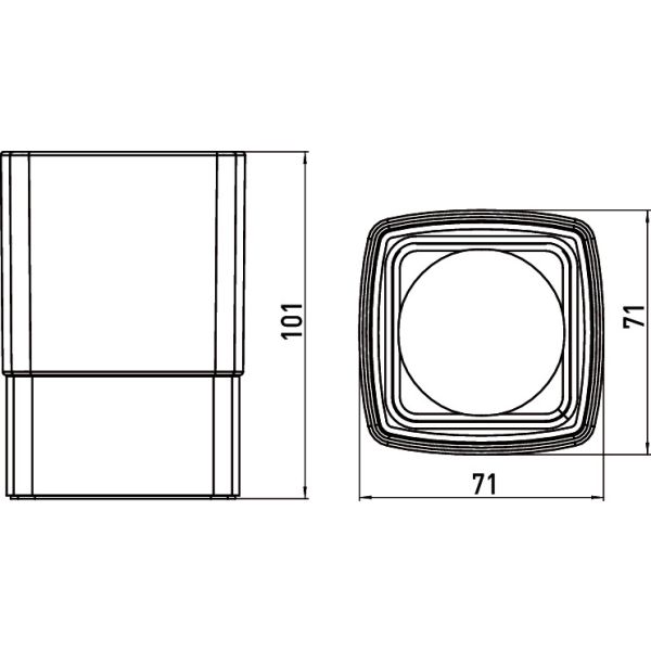EMCO Loft držiak WC papiera, 050000101