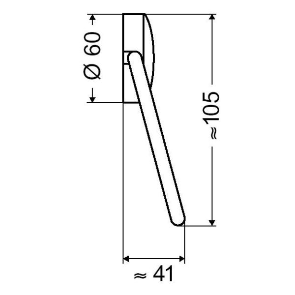 EMCO Rondo kruh na uterák, prevedenie chróm, 505500100