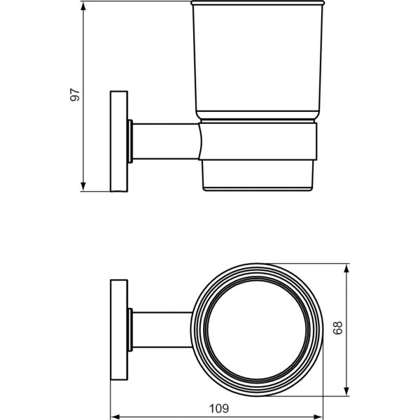 CHORUS pohár so závesným držiakom, N1261AA