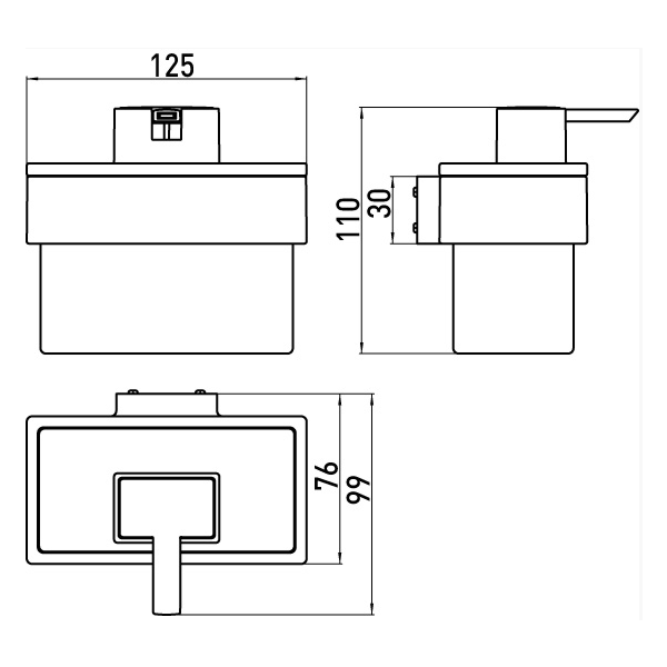 EMCO Vara dávkovač so závesným držiakom a rozetou 422100100, 428000109
