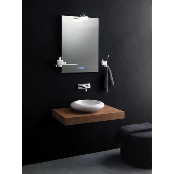 SIMPLYU CLEAR Doska 120x52 cm, umývadlo 85x49 cm, T7218DK, E812701