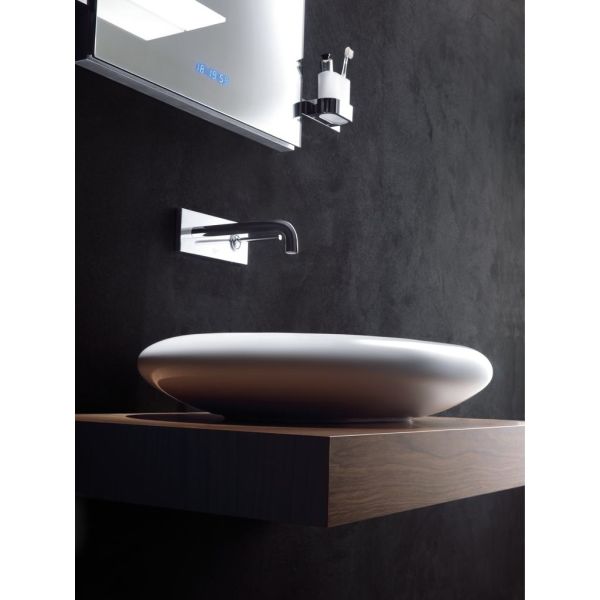 SIMPLYU CLEAR Doska 120x52 cm, umývadlo 85x49 cm, T7218DK, E812701