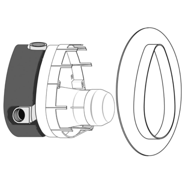 MARA Sprchová batéria podomietková, diel 2, A9018AA