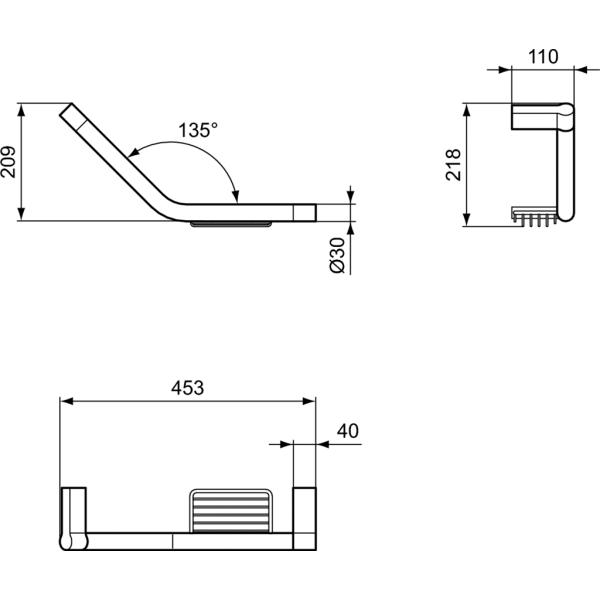 CONNECT Madlo k vani s držiakom na mydlo, A9160AA