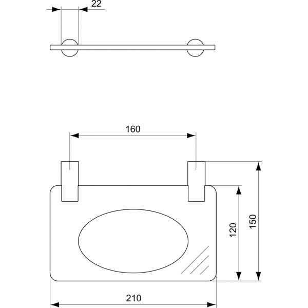 CERAMIX STYLE Držiak na mydlo, N1037AA