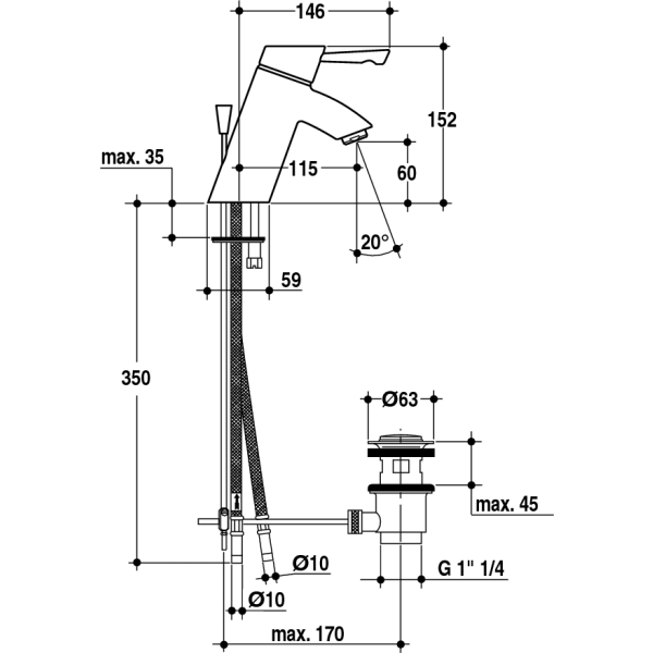 IPNOS Umývadlová batéria, A3262