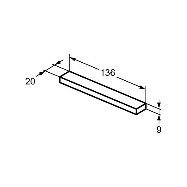 I.LIFE A Madlo malé pre skrinku, farba čierná matná, T5324XG