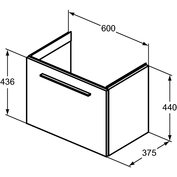 I.LIFE S Skrinka pod umývadlo 60 cm, farba matná béžová, T5292NH