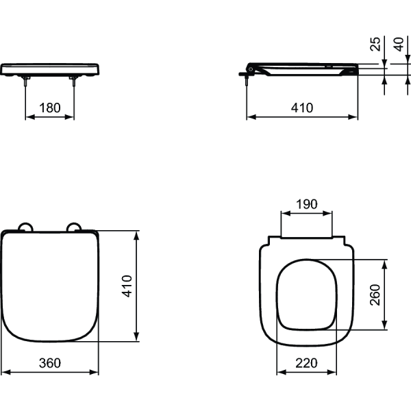 I.LIFE S WC sedadlo, T473601