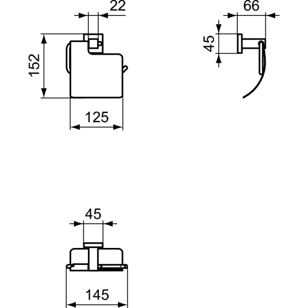 IOM Držiak toaletného papiera s krytom, E2191AA