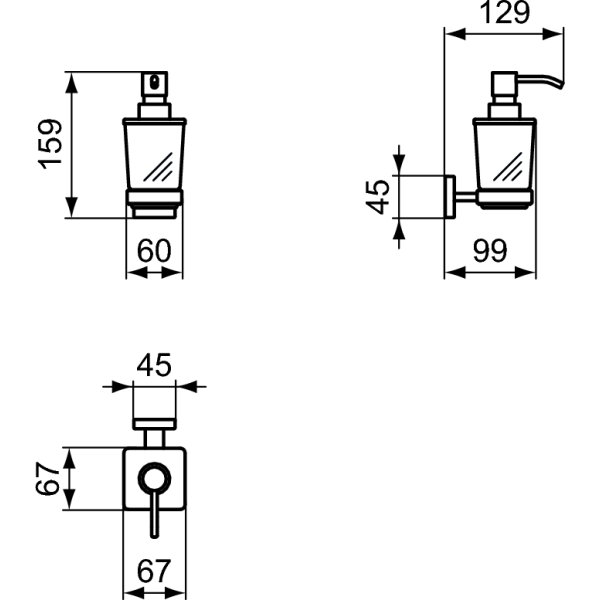 IOM Dávkovač na tekuté mydlo, E2252AA