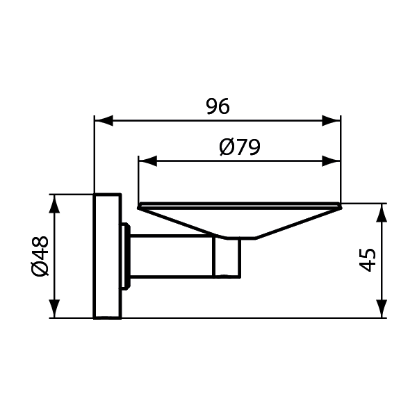 IOM Držiak na tuhé mydlo, antivandal, A9129AA