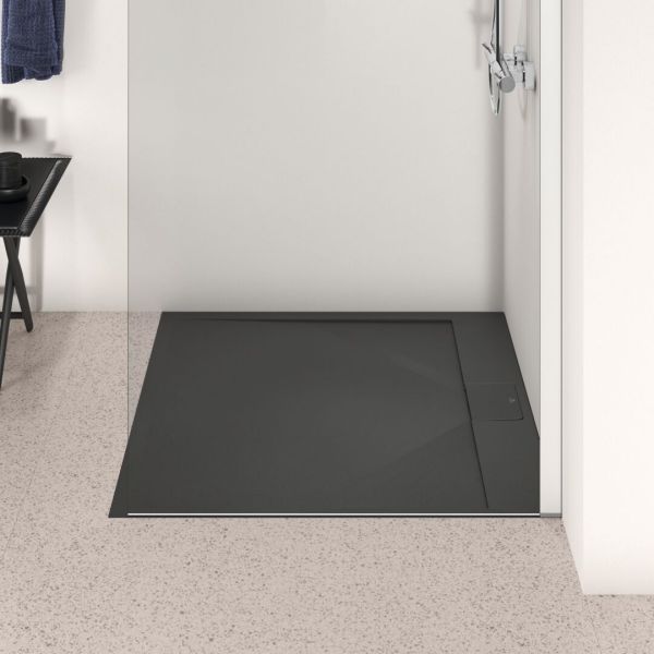 I.LIFE ULTRA FLAT S 100x100 cm Sprchová vanička Čierna, T5234FV