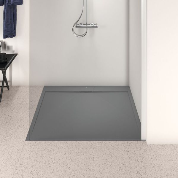 I.LIFE ULTRA FLAT S 120x120 cm Sprchová vanička Betónovo sivá, T5242FS